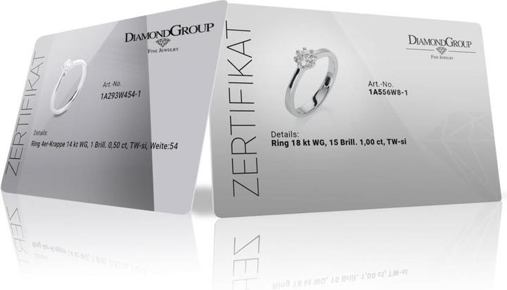 Actual product image Goldberg Diamant Necklace 4er-Crappe 18 kt WG (White gold, 45 cm)