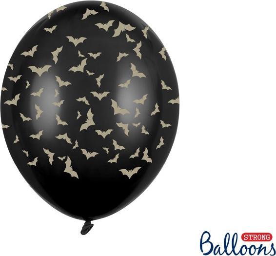 Immagine prodotto Partydeco Palloncini Dolcetto o Scherzetto Pipistrelli Halloween oro-nero (6 x)