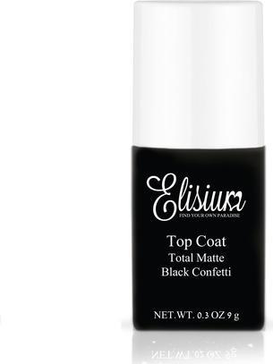 Produktbild Elisium Top Coat Total Matte Matt Top For Hybrid Varnishesack Confetti 9G (Black Confetti, Top Coat)