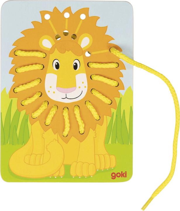 Produktbild Goki Schnürpuzzles aus Holz (3 Teile)