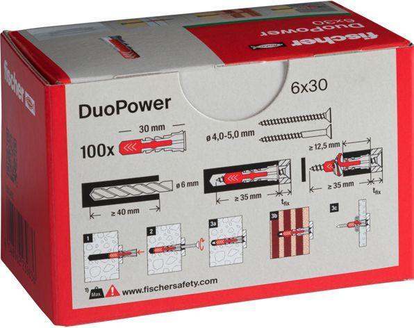 Produktbild Fischer 94623 Unidue UX 6X35 R WH NV (100 Stk.)