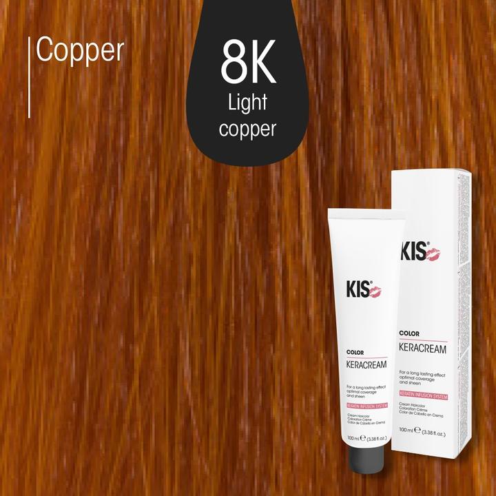 Produktbild KIS Farbe 8K Light Blonde Copper 100ml (Hellblond kupfer)