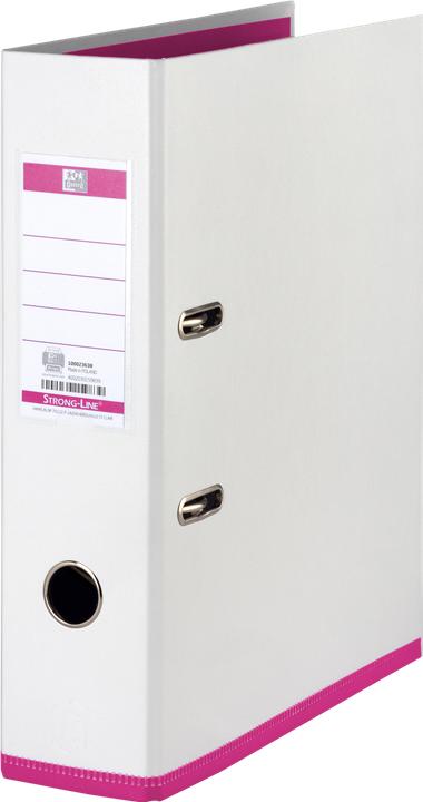 Produktbild Elba Ordner myColour, Rückenbreite: 80 mm, weiss-pink DIN A4, Einband aussen (A4, 80 mm, 1 Stück)