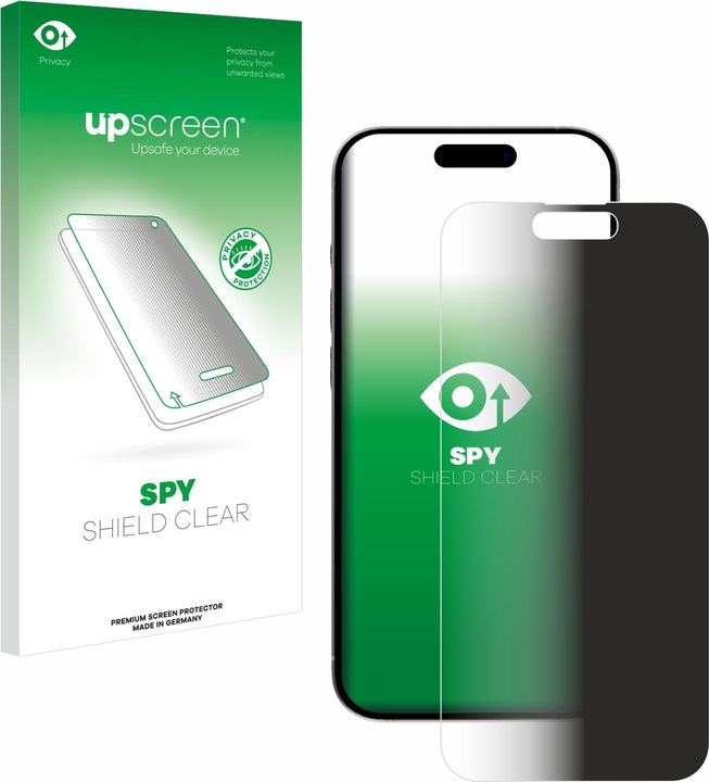 Actual product image upscreen Spy Shield Privacy Protector (1 Piece, Apple iPhone 15)