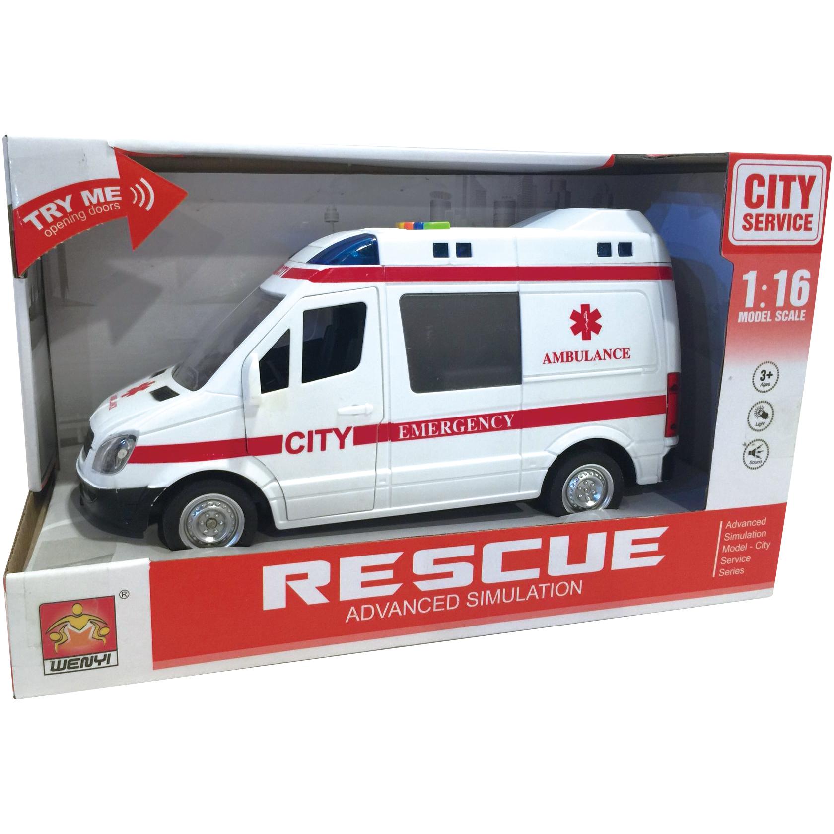 Thimble Toys Ambulance toy with lights and sounds