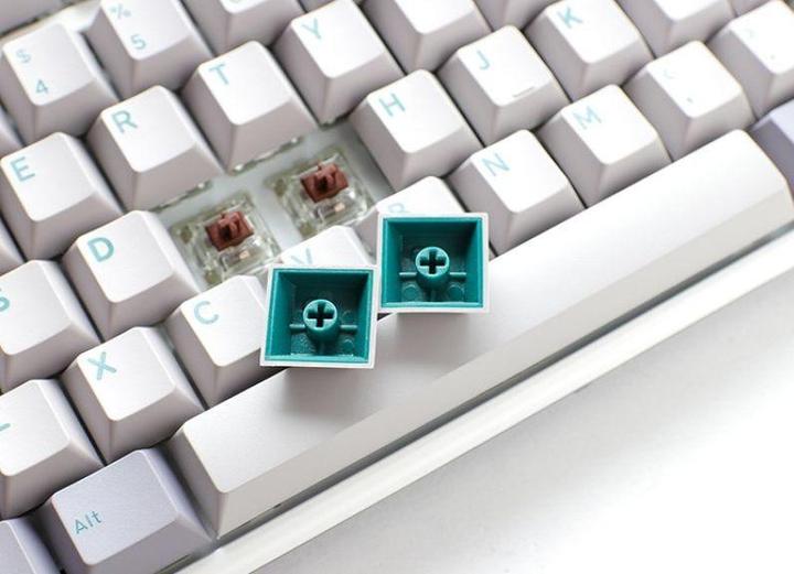 Actual product image Ducky One 3 Mist Grey Gaming Keyboard, RGB LED - MX-Brown (DE, Cable)