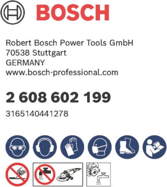 Produktbild Bosch Professional Zubehör Diamanttrennscheibe Standard for Concrete, 180 x 22,23 x 2 x 10 mm, 1er-Pack