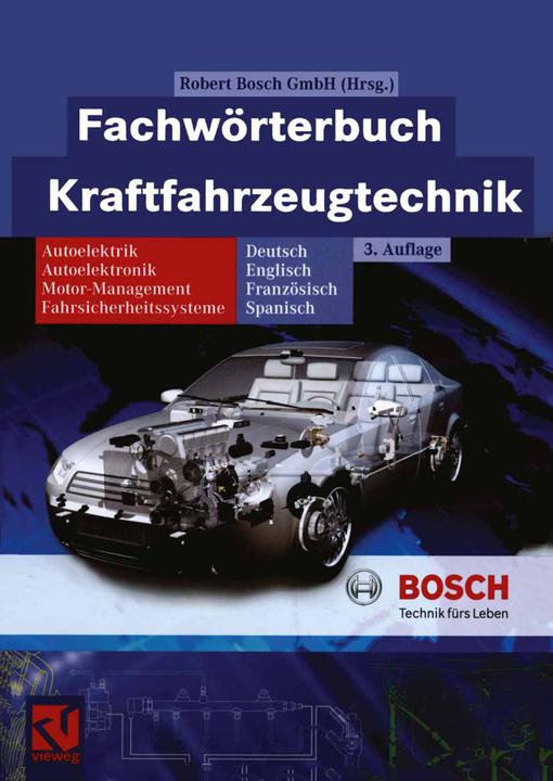 Produktbild Fachwörterbuch Kraftfahrzeugtechnik (Deutsch, Robert Bosch GmbH, 2012)