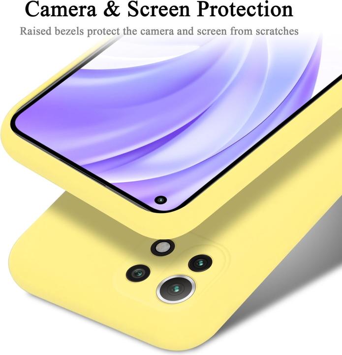 Actual product image Cadorabo TPU Liquid Silicone Case Cover for Xiaomi Mi 11 LITE (4G / 5G) / 11 LITE NE (Xiaomi Mi 11 Lite, Xiaomi Mi 11 Lite 5G, Xiaomi 11 Lite 5G NE)