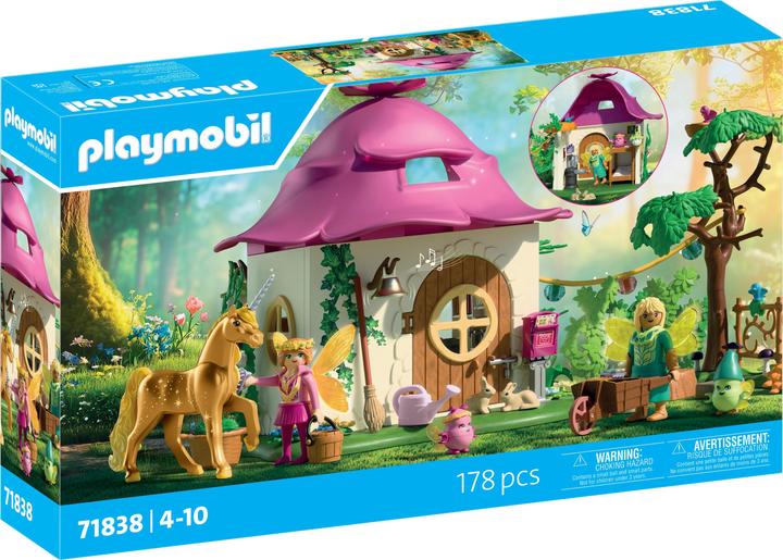 Playmobil Cosy fairy home with golden unicorn and stable (71838, Playmobil Princess Magic)