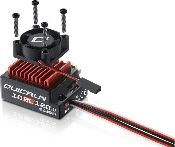 Actual product image Hobbywing QuicRun 10BL120 G2 120A Sensored regulator 2-3s