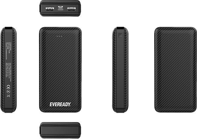 Immagine prodotto Eveready PX20B - Powerbank 20000 mAh 2x USB-A (nero) (5 W, 74 Wh)