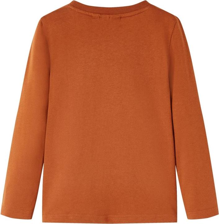 Immagine prodotto vidaXL Camicia da bambino a maniche lunghe arancione scuro 128,Materiale: 100 (128)