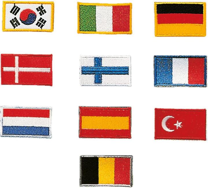 Actual product image Kwon Embroidery flag badge corée du sud