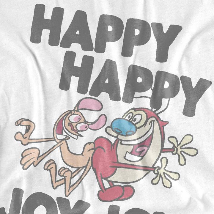 Immagine prodotto Ren & Stimpy Happy Happy Joy Joy Maglietta Uomo (M)