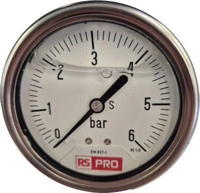 Produktbild RS PRO Druckmessgerät Prozessanschluss unten Analo