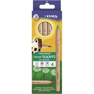 Thumbnail - Lyra, Malstifte, Farbstift Farb-Riesen farbig sortiert 6 St./Pack. (Mehrfarbig, 6 x)
