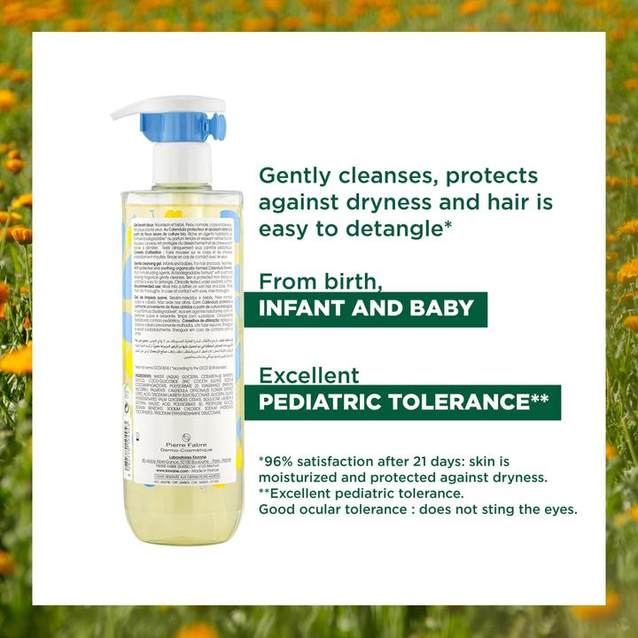 Image du produit Klorane Gel nettoyant doux au calendulaCheveux et corps