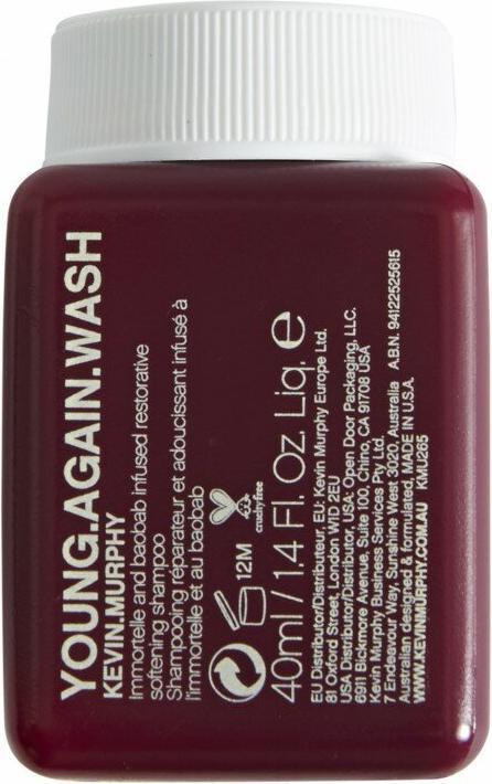 Immagine prodotto Kevin Murphy KEVIN MURPHY Young Again Wash Shampoo odbudowujący szampon do włosów 40ml (40 ml, Shampoo liquido)