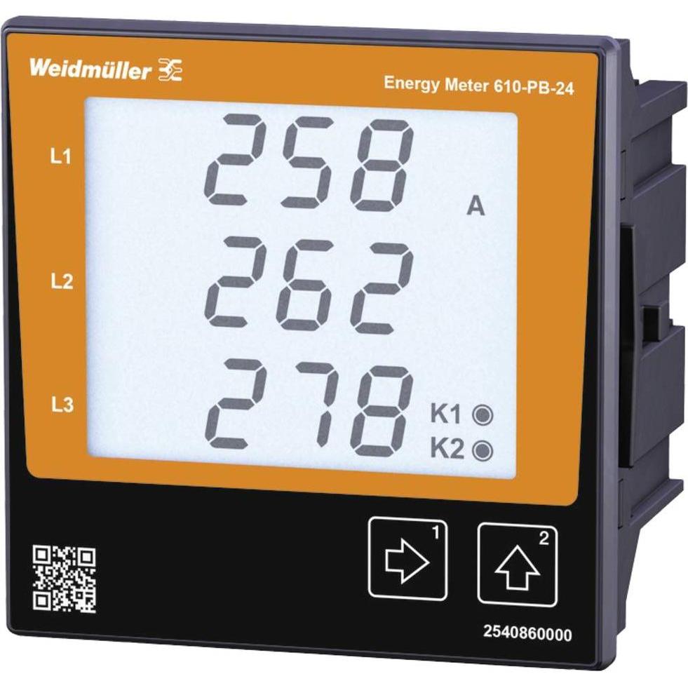 Weidmüller, Misuratore energia, Contatore digitale da pannello ENERGY METER 610PB24