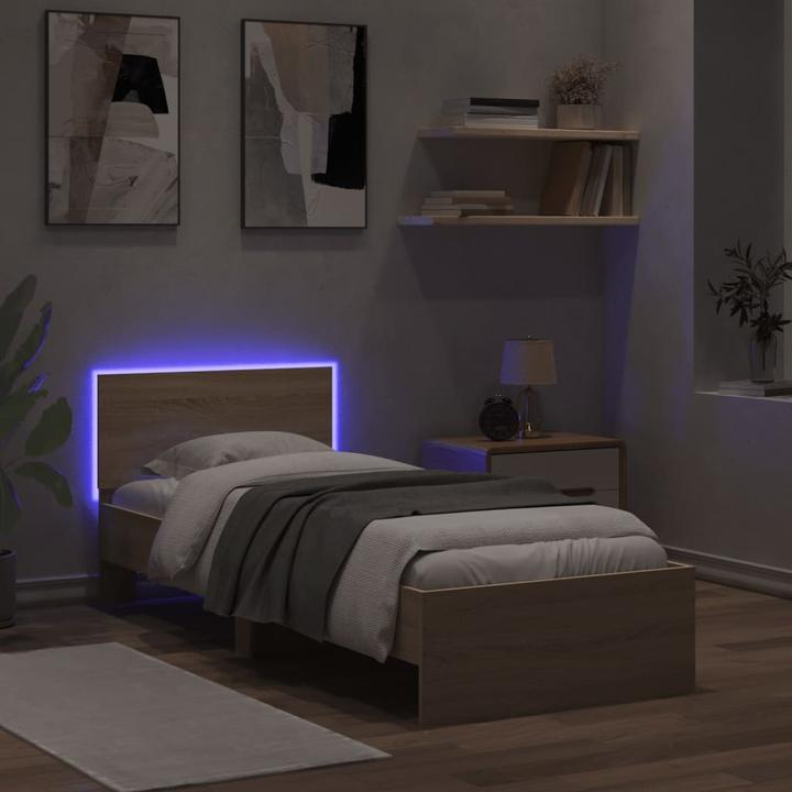 Produktbild VidaXL Bettgestell mit Kopfteil (160 x 200 cm)