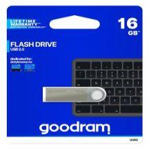 Produktbild Goodram 16GB USB 2.0 - 16 GB - USB Typ-A - 2.0 - 20 MB/s - Drehring - Schwarz - Silber (16 GB, USB-A)