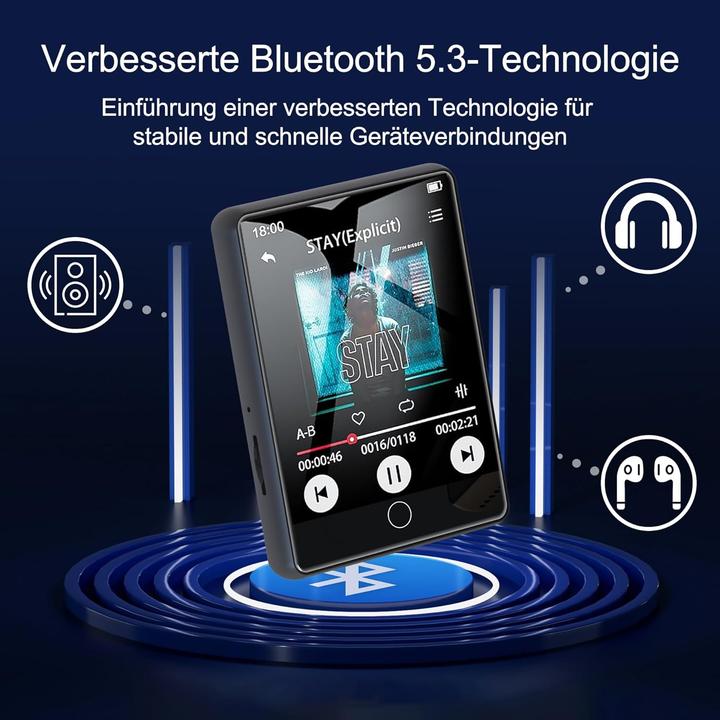 Actual product image Shenzhen MP3-Player mit Bluetooth und Touchscreen (64 GB)