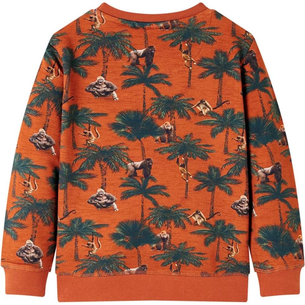 Thumbnail - VidaXL, Unisex, Pullover, Kinder-Sweatshirt Helles Rostbraun 92,Material: 95, Orange, (92)