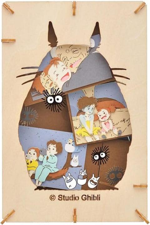 Image du produit Ensky Ghibli - Mon Voisin Totoro - Théâtre de papier style bois Silhouette de Totoro