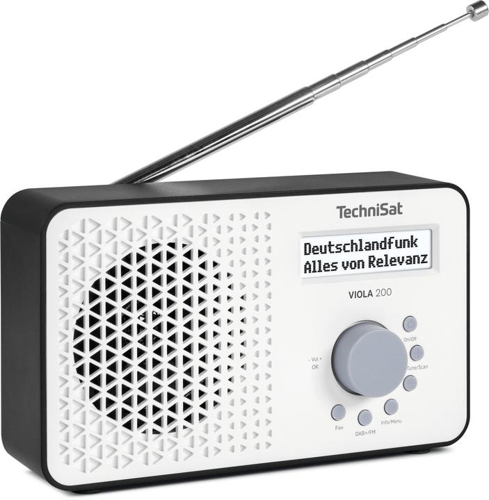 Produktbild TechniSat VIOLA 200 weiss/schwarz (DAB+, FM)