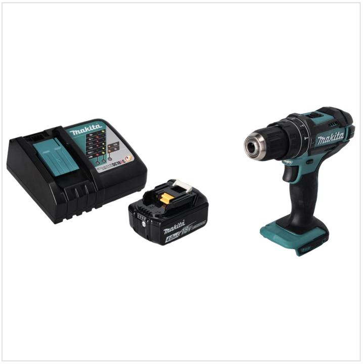 Produktbild Makita DHP 482 RM1 Akku Schlagbohrschrauber 18 V 62 Nm + 1x Akku 4,0 Ah + Ladegerät