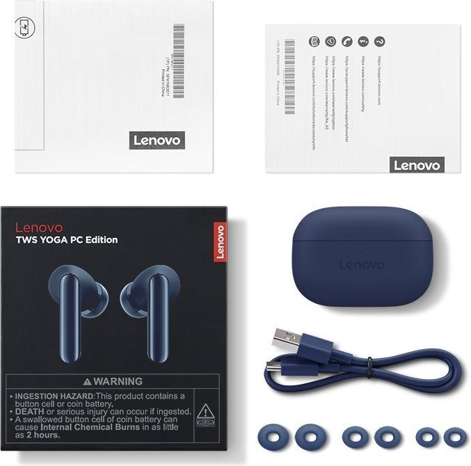Actual product image Lenovo Yoga True Wireless Stereo Earbuds (ANC, 7 h, Wireless)