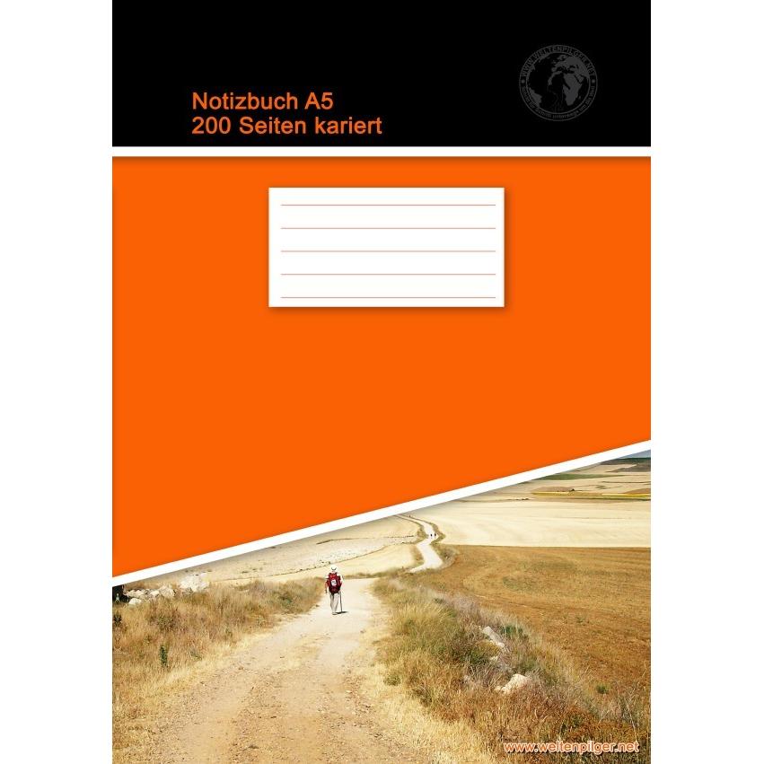 epubli, Heft + Block, Notizbuch A5 200 Seiten kariert (Softcover Orange) (A5, Kariert, Harter Einband)