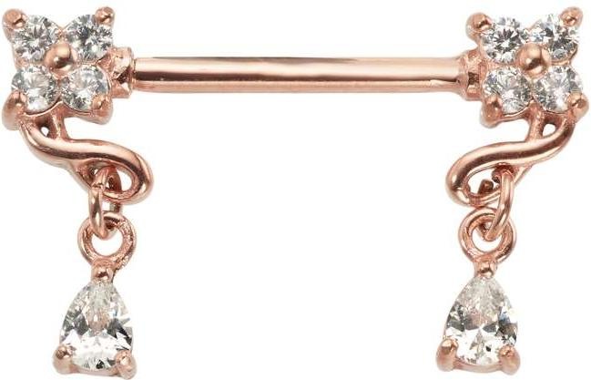 Produktbild Bijouteria Brustpiercing (Chirurgenstahl 316L, PVD Beschichtung (goldfarbig))