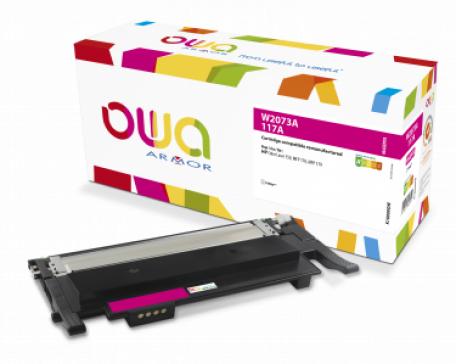 Image du produit Armor OWA OWA Toner compatible avec HP W2073A, 117A magenta (env. 700 p.) (M)