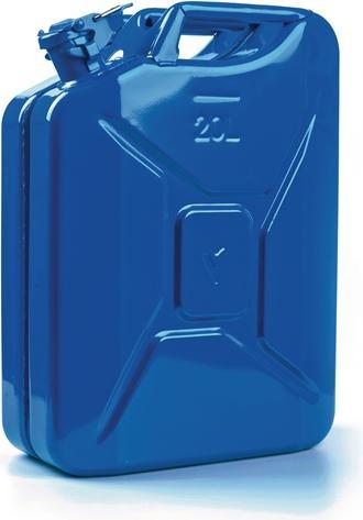 Produktbild Valpro Kraftstoffkanister Inhalt 20 l Signalblau RAL 5005 Stahlblech 0,9 mm L345xB165xH470mm