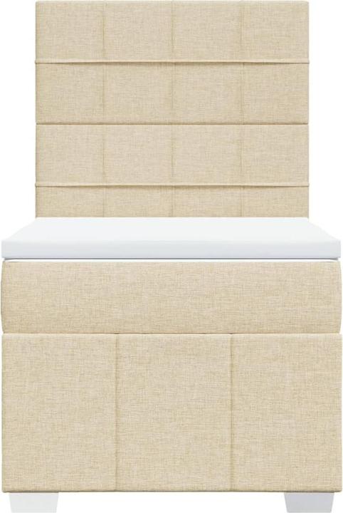 Produktbild vidaXL Bo x springbett mit Matratze 90 x 200 cm Stoff (90 x 200 cm)