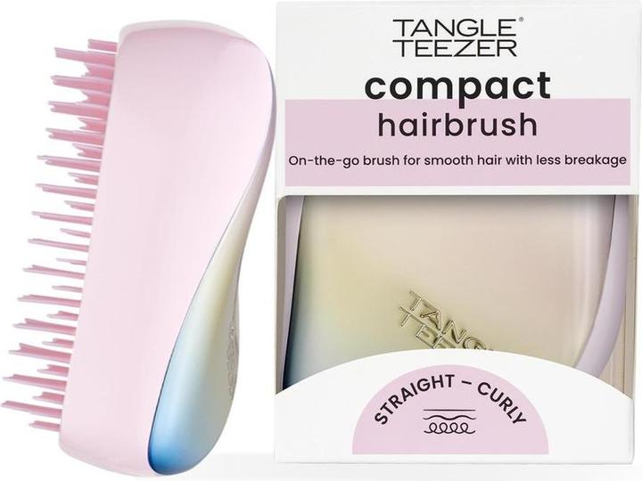 Actual product image Tangle Teezer Compact, Pearlescent Matte Chrome