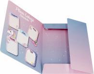 Produktbild Starpak Karte mit Gummiband A4 Buntes Einhorn (A4)