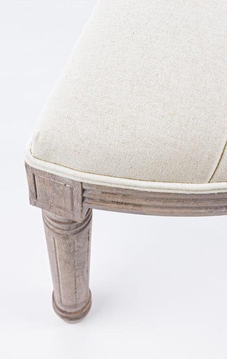Actual product image Bizzotto Upholstered bench half round tilde nature (125 cm)