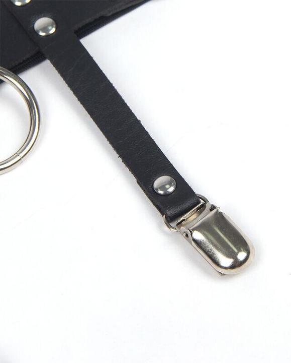 Actual product image Subblime 953744 Adjustable Punk Tights Leather Black One Size