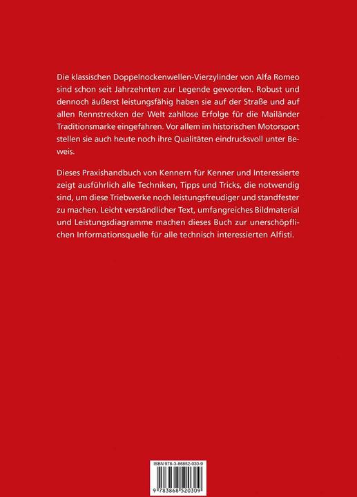 Produktbild Praxishandbuch Alfa-Romeo - DOHC-Motoren (Deutsch, Jim Kartalamakis, 2009)