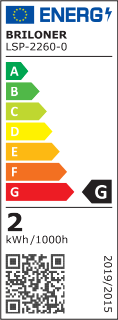 Etichetta energetica Briloner LED Superline (Bianco caldo, 300 cm, Interno)