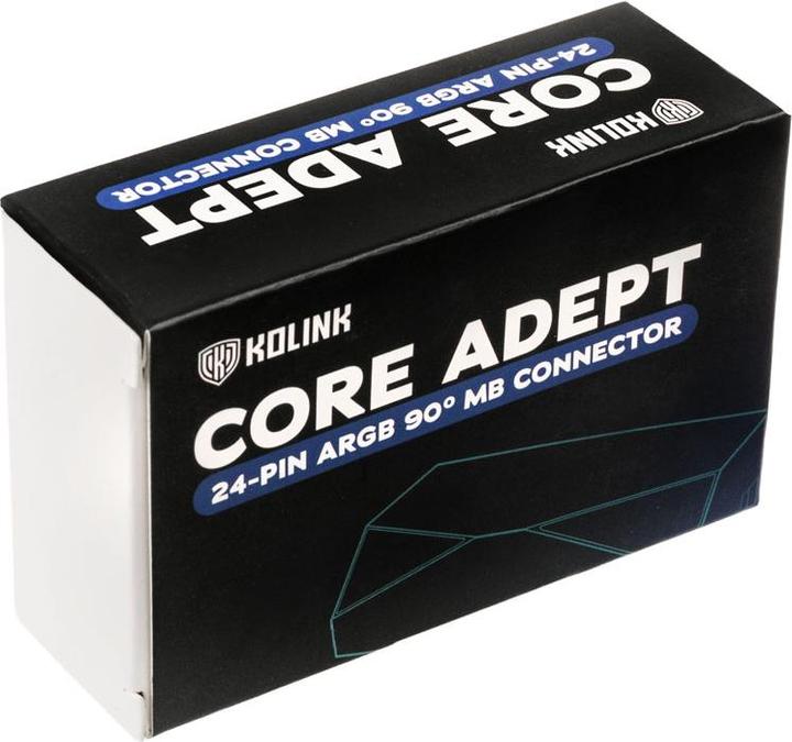 Actual product image Kolink Core Adept ARGB 24 Pin 90 Grad
