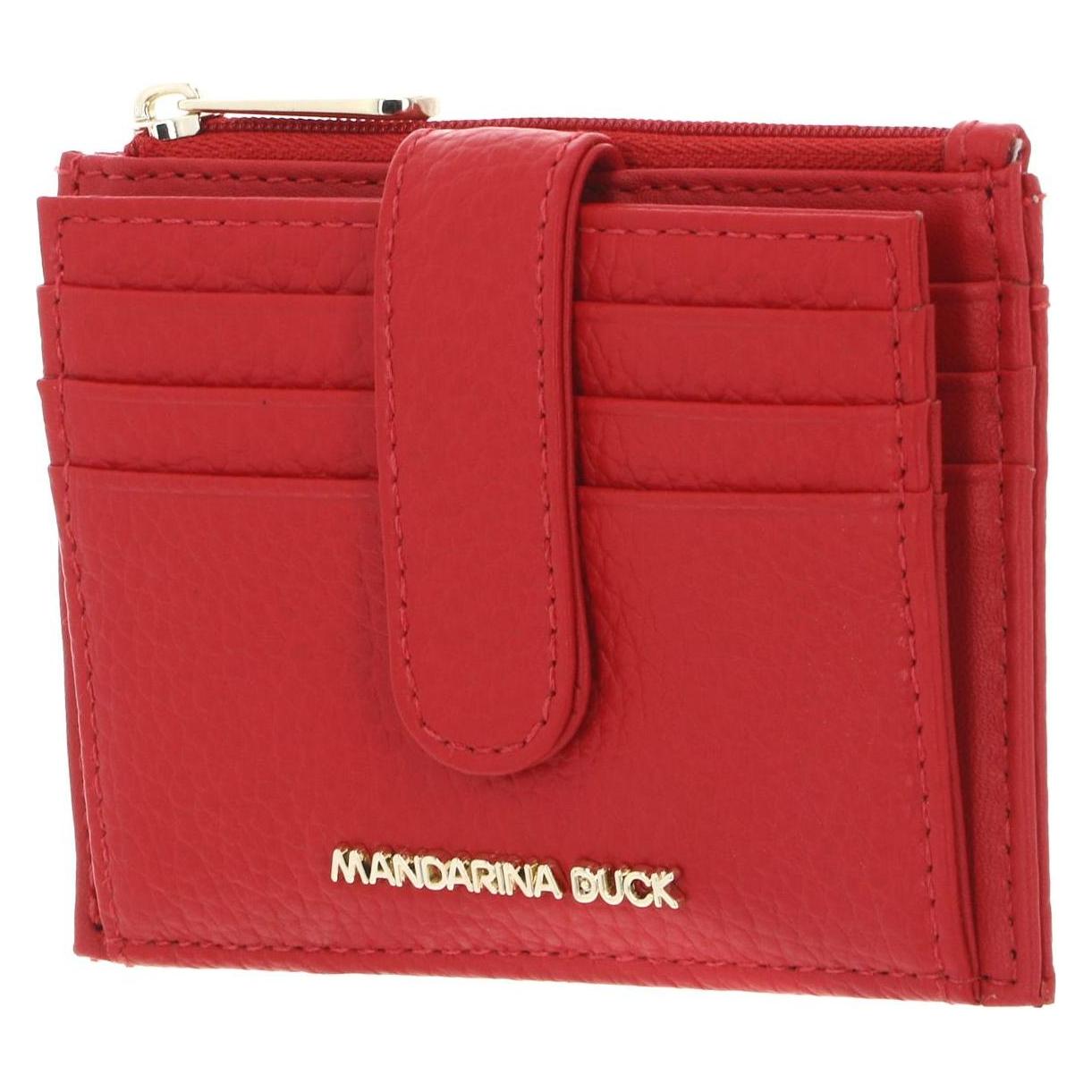 Mandarina Duck, Unisex, Portemonnaie, Mellow Leather Card Case, Rot