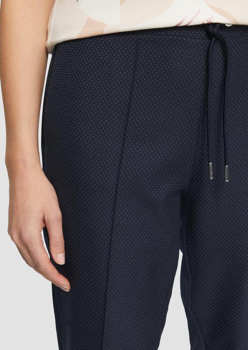 Actual product image S.Oliver Hose Fein gepunktete Jogpants mit Tapered Leg (Frequency band 38 (2600 MHz))