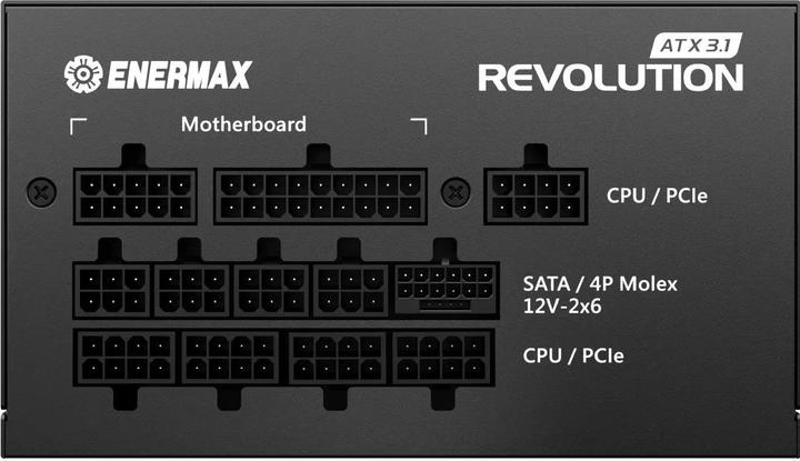 Immagine prodotto Enermax Power Supply 1200W Revolution3 80+ Gold Black ATX3.1 (1200 W)