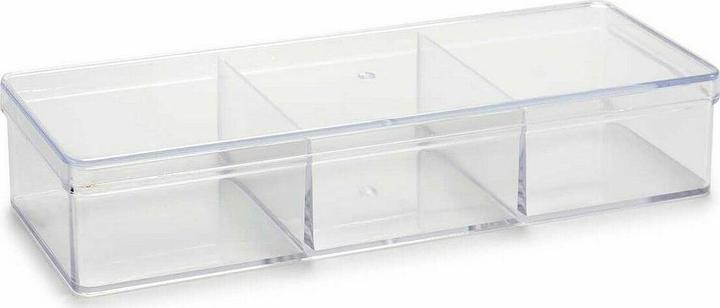 Actual product image Berilo Organiser Transparent plastic 20 x 3.5 x 7 cm (12 pieces)