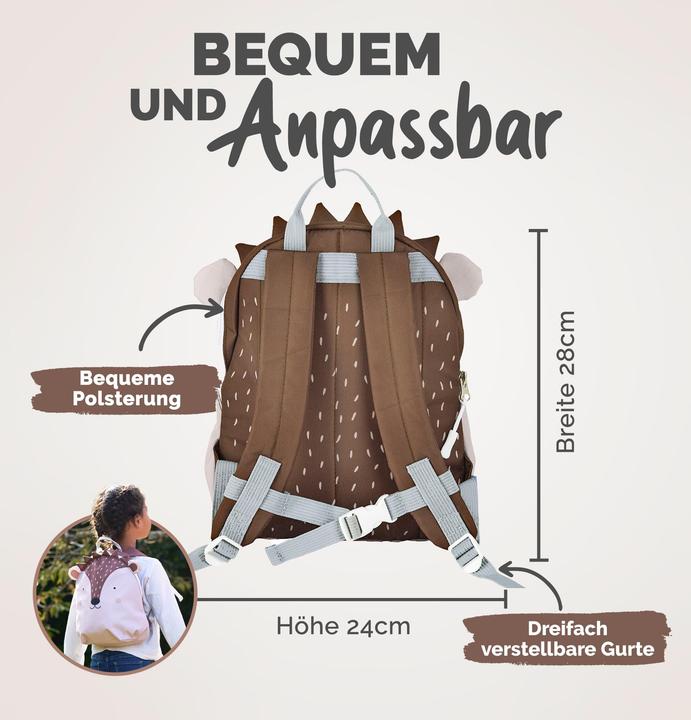 Produktbild Only-Bags.Store Kinderrucksack mit Brustgurt Kindergartenrucksack