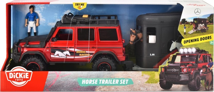 Produktbild Dickie Jeep mit Pferdeanhänger Spielset